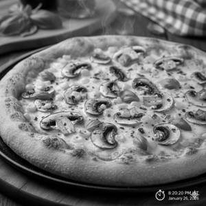 Mushroom And Corn Pizza