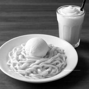 Vanilla with ice cream