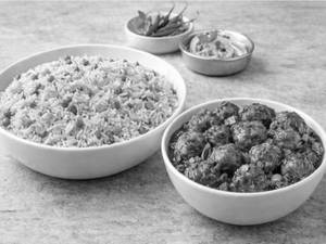 Veg Manchurian Fried Rice