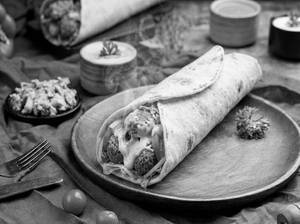 Cheesy Falafel Shawarma