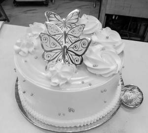 Eggless pineapple Butterfly  Cake 500 Gram