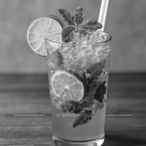 Blue curacao mojito