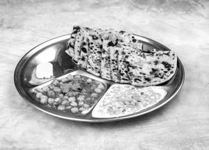 Chole with paratha combo