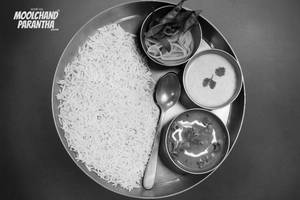 Dal Makhni With Rice.