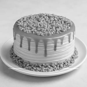 Eggless Butterscotch Cake (1 Kg)