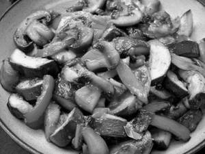 Mushroom Bell Pepper In Oyster Sauce