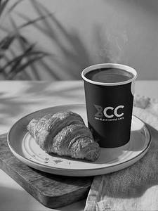Hot Chocolate + Butter Croissant