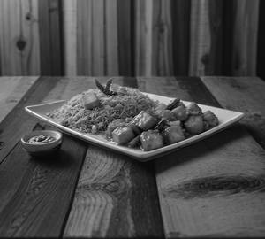 Paneer schezwan   fried rice  +   chilli paneer