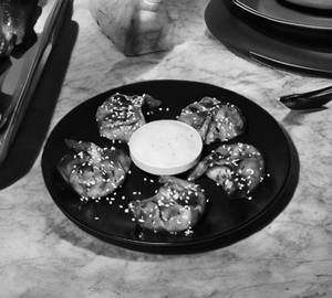 Corn n cheese  barbeque momos