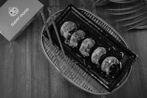 Chicken Cheese Pan Fried Momo in Sweet Chilli