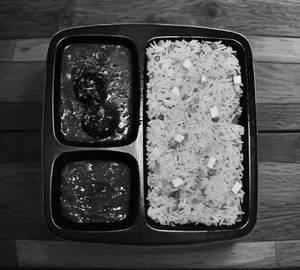 Paneer fried rice +  veg manchurian