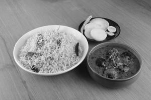 Bagara Rice With Gutti Vankaya Kura