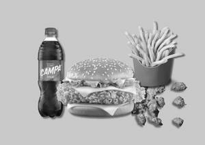 Double Cheese Chicken Burger Combo