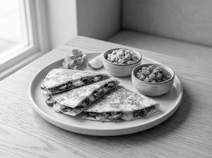 Pesto Mushroom Quesadilla