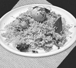 Egg biryani