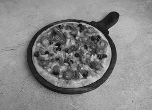 Dragon on fire pizza