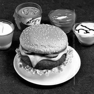 Veg double decker cheese burger