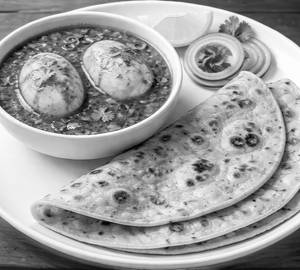 2Pc Egg Curry With 4 Roti
