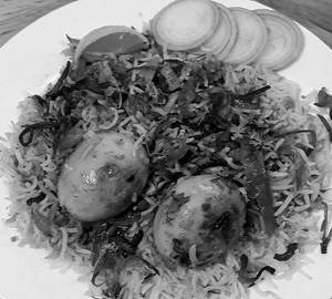 Egg biryani