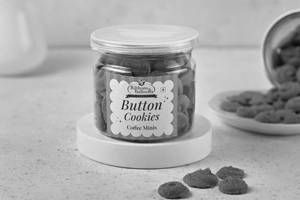 Coffee Button Cookies
