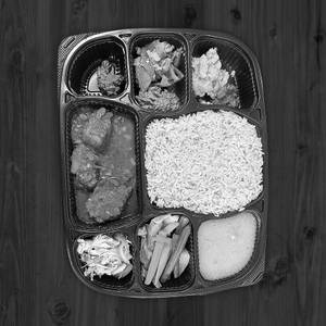 Smoked pork axone thali