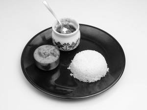 Kadhi Pakoda + Plain Rice