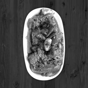 Smoked Pork Anishi (Dried Yam) currie