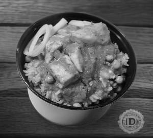Matar Paneer with Rice Bowl