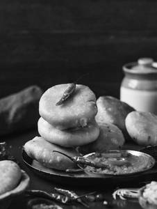 Dal Kachori (2 Pcs ) + Aloo Chana Sabji