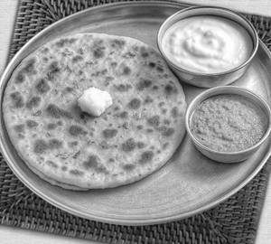 2 Aloo Partha With aachar