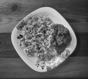 Fish curry with pulao