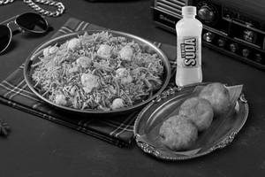 Subz Biryani with Dahi Kebab & Lemon Soda
