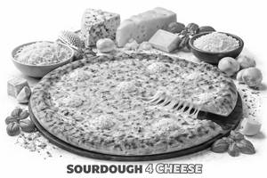 4 Cheese Sourdough Pizza 8.5inch