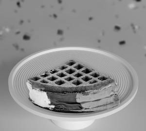 Triple Choco brownie waffle