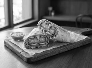 Desi Aloo Tikki Wrap