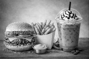 Burger + Peri Peri Fries + Cold Coffee