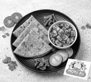 Plain paratha with Aloo Sabzi