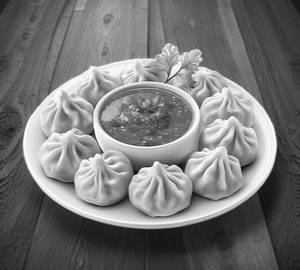 Veg momos [10 pieces]