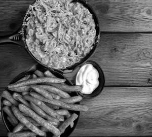 Plain maggi +fries + tea