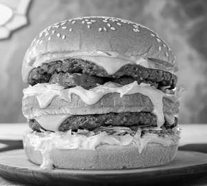 Double tikka burger