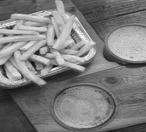 French fries + tea