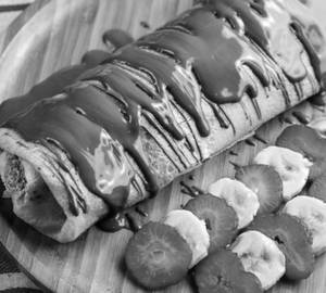 Chocolate plain cheese dosa