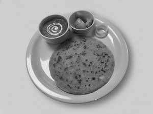 Aloo Pyaaz Paratha with Dal Makhani