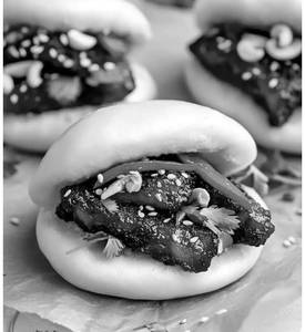Korean Gochujang Chicken Bao