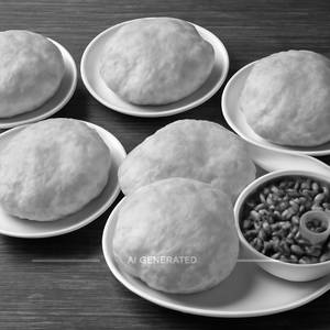Chole Bhature ( 4 Plate With 2 Extra Bhature & 1 Chole )