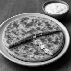 Paneer Parantha With Curd