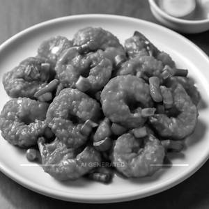 Honey chilli prawns