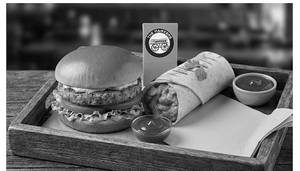 Chicken Butter Wrap + Regular Burger