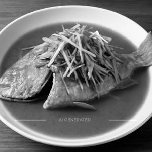 Full Steamed Red Snapper  Boneless With Ginger And Spring Onion