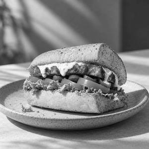 Tangy Cheese Paneer Steak Sandwich